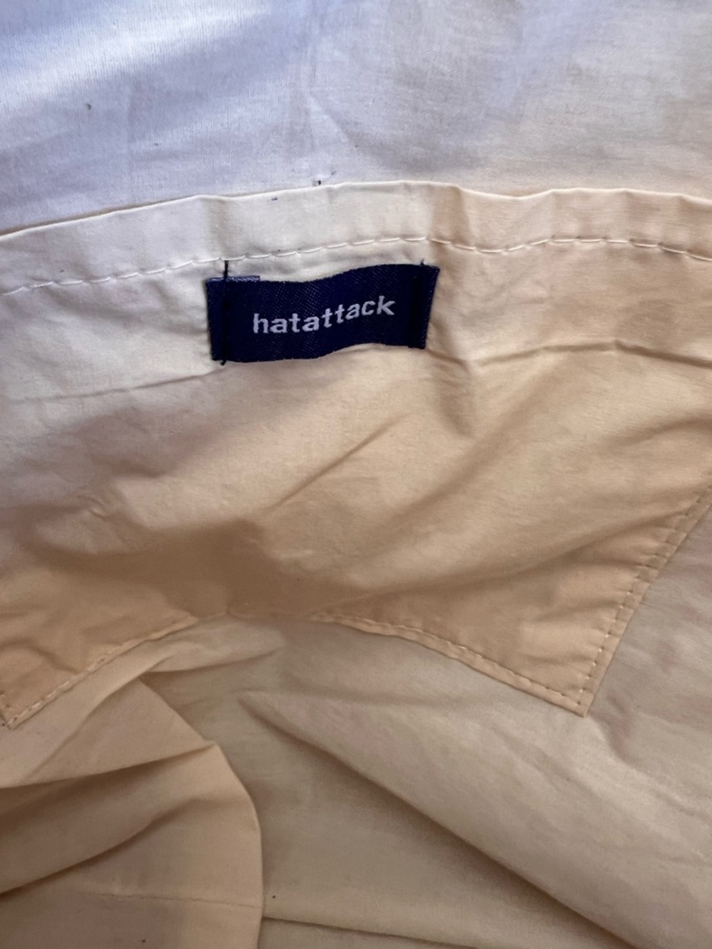 Hatattack Straw Tote Beach Bag - Natural Beige & Cream - Picture 8 of 9
